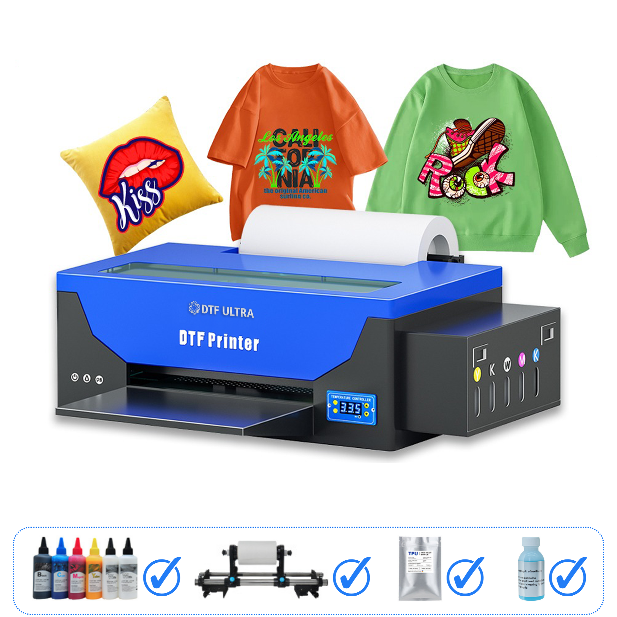 A3 DTF Transfer Printer For Epson R1390 DTF Printer For all Fabric