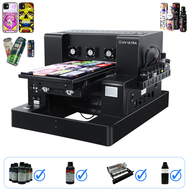 Load image into Gallery viewer, A3 L805 UV Printer With Varnish UV LED Printing Machine Bundle