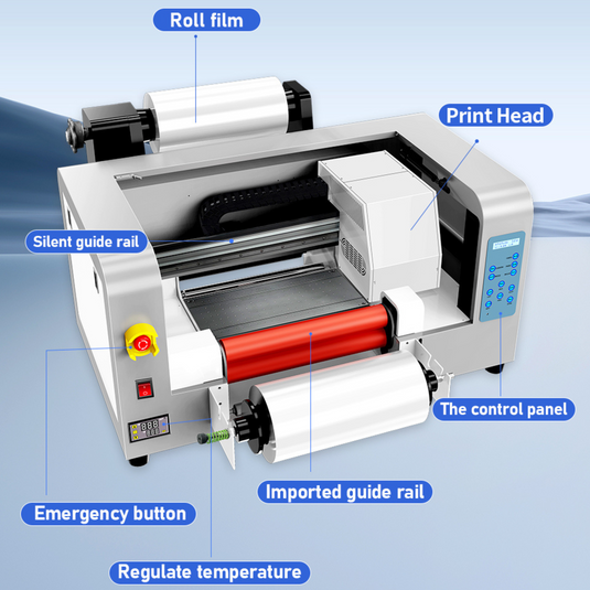 A3 UV DTF Printing Machine Components UV DTF Printer Crystal Stickers Printing Machine