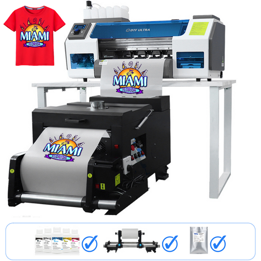 DTF ULTRA A3 XP600 Dual Head DTF Printer (Direct to Film Printer) Bundle + Powder Curing Shaker Machine