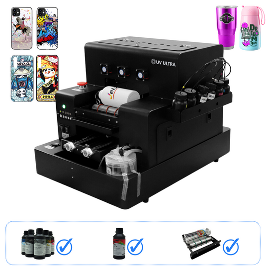A4 L805 UV Printer Flatbed UV LED Printer Bundle UV Printing Machine
