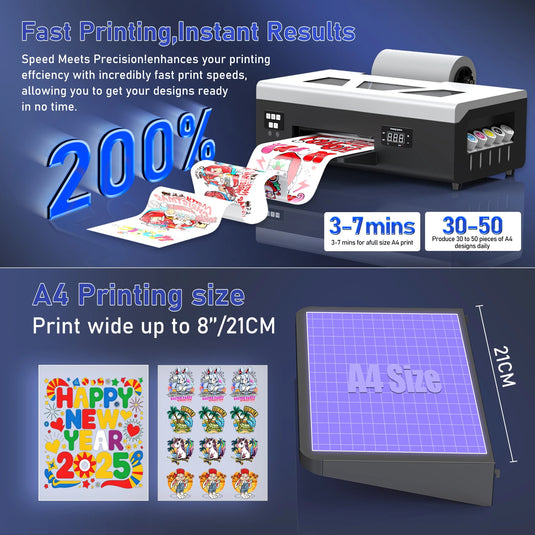 DTF ULTRA A4 L800 DTF Printer (Direct to Film Printer) Bundle