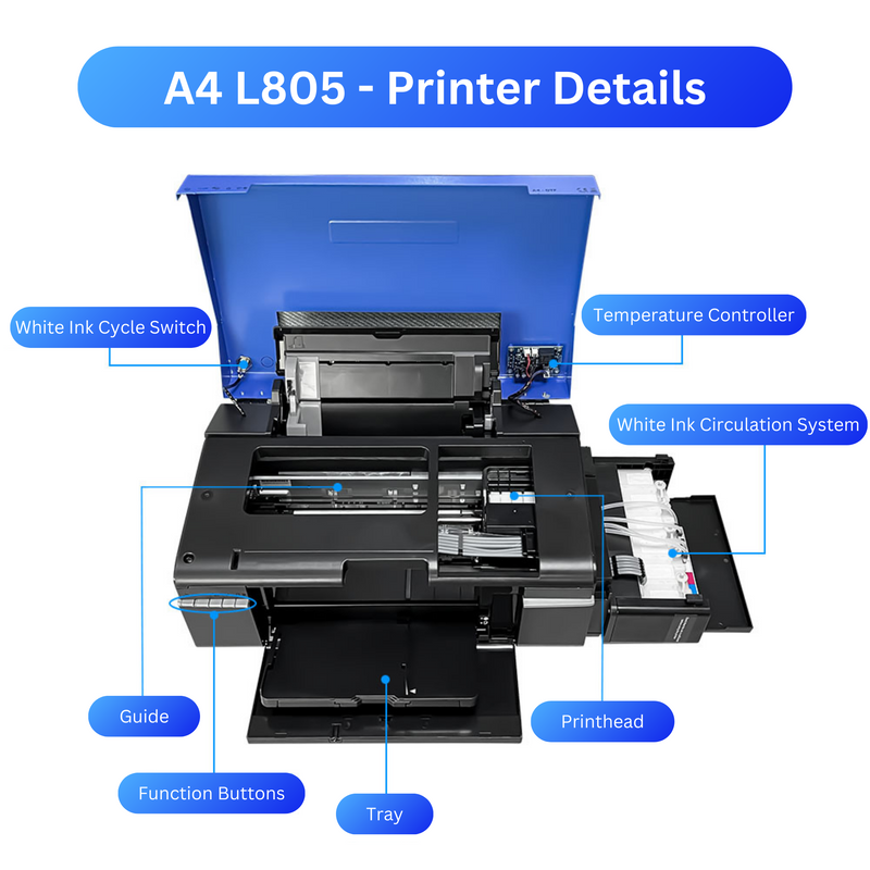 Load image into Gallery viewer, A4 DTF Printer L805 Direct to Film Printer DTF Printer for Beginners DTF Printing Machine Components
