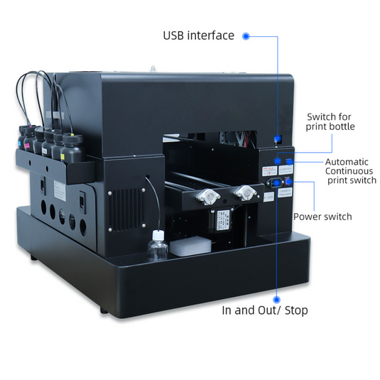 A4 L805 UV DTF Printer (Flatbed UV LED Printer + Laminating Machine) Bundle