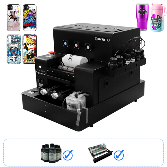 UV ULTRA A4 L805 UV Printer (Flatbed UV LED Printer) Bundle