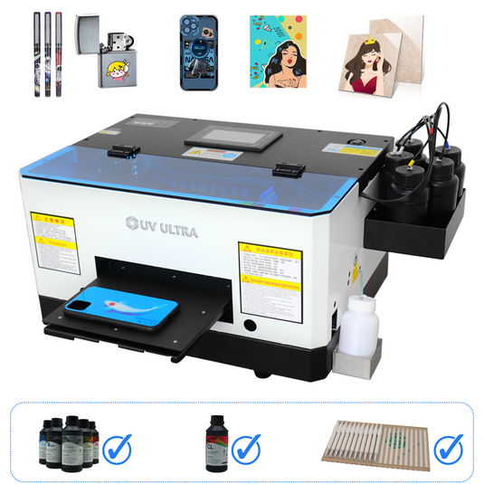 A5 L800 UV Printer (Flatbed UV LED Printer) Bundle – DTF ULTRA