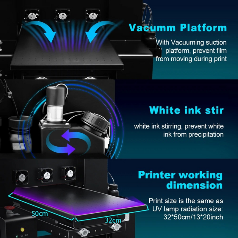 Load image into Gallery viewer, UV ULTRA A3 L805 UV Printer With Varnish (Flatbed UV LED Printer) Bundle
